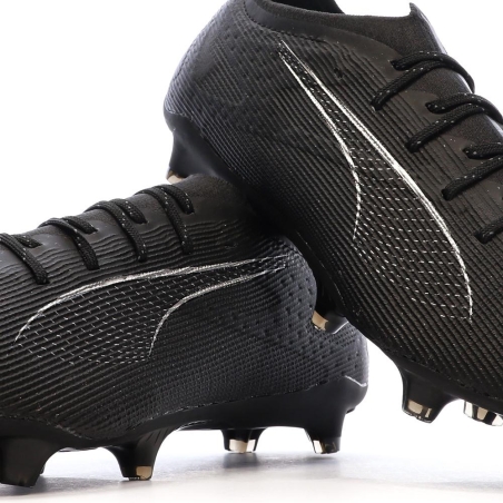 Chaussures de Foot Noires Homme Puma Ultra 5 Pro FG/AG