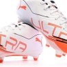 Chaussures de Foot Blanc/Orange Homme Puma Ultra 5 Play FG/AG
