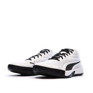 Chaussures de Baskets Grises/Blanches Homme Puma Court Pro