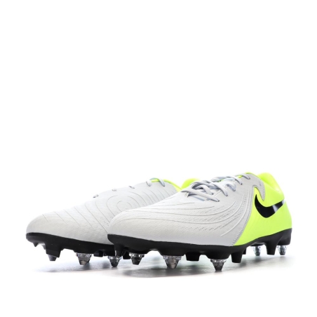 Chaussures de Foot Gris/Jaune Homme Nike Phantom Gx II Acad SG-PRO AC