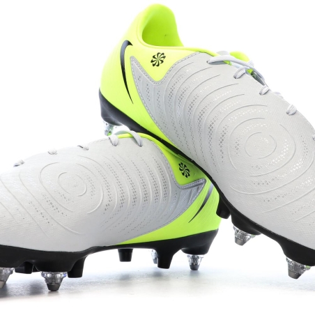 Chaussures de Foot Gris/Jaune Homme Nike Phantom Gx II Acad SG-PRO AC