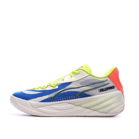 Chaussures de Basketball Blanches/Bleu Homme Puma All-pro Nitro