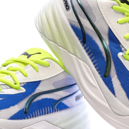 Chaussures de Basketball Blanches/Bleu Homme Puma All-pro Nitro