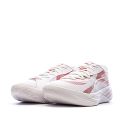 Chaussures de Basketball Blanches/Roses Homme Puma All-pro Nitro