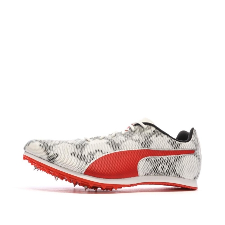 Chaussures d'athletismes Blanc/Gris/Rouge Homme Puma Evospeed 8