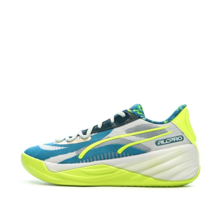 Chaussures de basketball Bleu/Verte Homme Puma All-pro Nitro