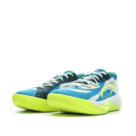 Chaussures de basketball Bleu/Verte Homme Puma All-pro Nitro