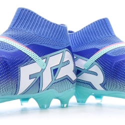 Chaussures de Football Bleues Homme Puma Future 7 Match+ LL FG/AG