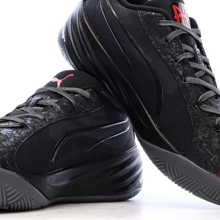 Baskets de Basketball Noir/Rouge Homme Puma All Pro Nitro