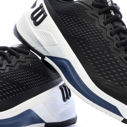 Baskets Noires/Blanches Homme Wilson Rush