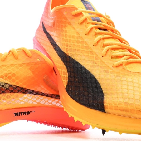 Chaussures d'athlétismes Orange Homme Puma Evospeed Distance Nitro Elite