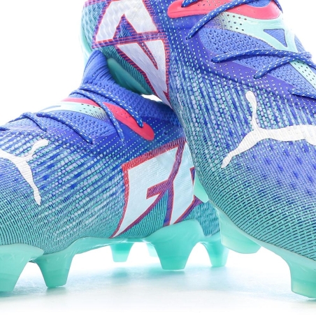 Chaussures de Foot Bleues Homme Puma Future 7 Ultimate FG/AG