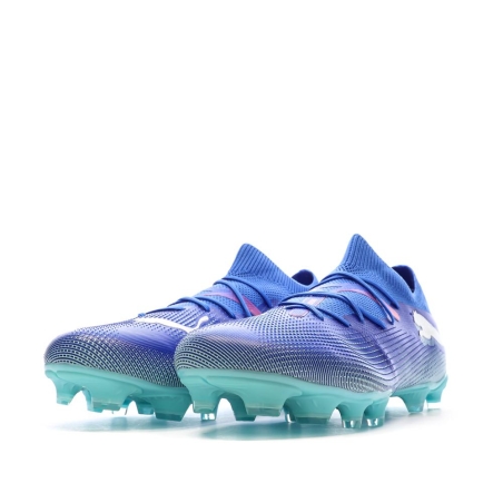 Chaussures de Foot Bleues Homme Puma Future 7 Match FG/AG