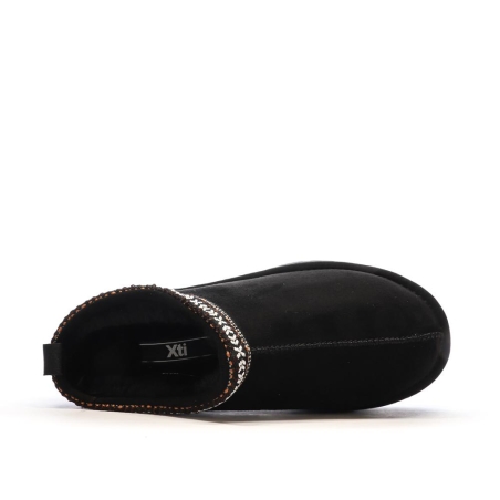 Chaussons Noires Femme Xti Microfiber