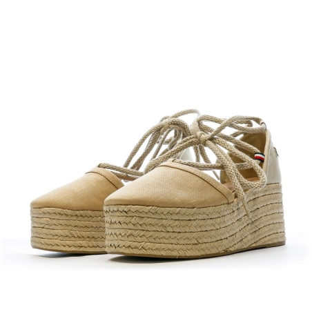 Chaussures compensées Marron Femme Tommy Hilfiger Linen