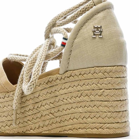 Chaussures compensées Marron Femme Tommy Hilfiger Linen