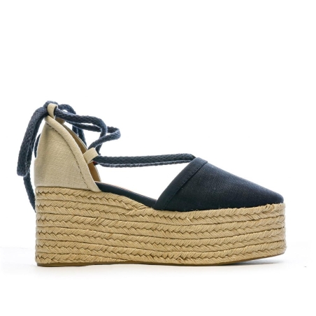 Chaussures compensées Marine Femme Tommy Hilfiger Linen