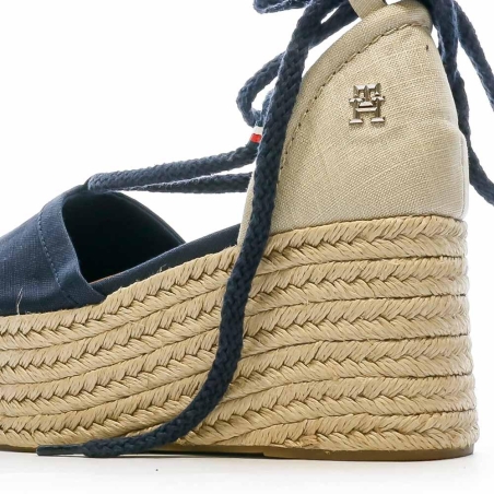 Chaussures compensées Marine Femme Tommy Hilfiger Linen