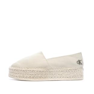 Espadrilles Ecru Femme Calvin Klein Jeans Flatform