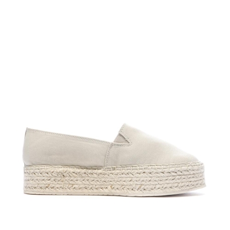 Espadrilles Ecru Femme Calvin Klein Jeans Flatform
