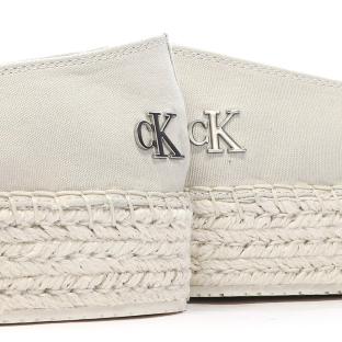 Espadrilles Ecru Femme Calvin Klein Jeans Flatform