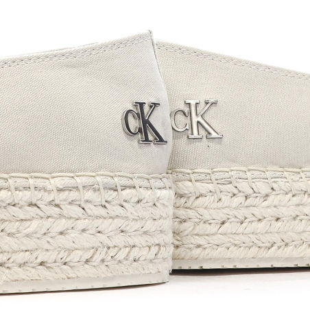 Espadrilles Ecru Femme Calvin Klein Jeans Flatform