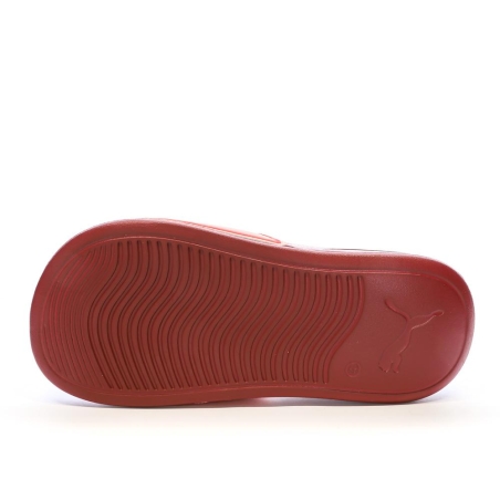 Claquettes Rouges Femme Puma Popcat