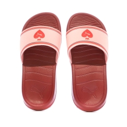 Claquettes Rouges Femme Puma Popcat