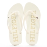 Tongs Écru Femme Tommy Hilfiger Hilfiger Strap Beach