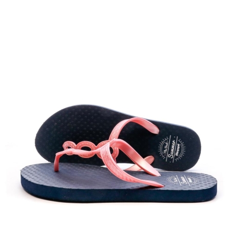 Tongs Marine/Rose Femme Beppi