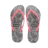 Tongs Gris/Rose Femme Havaianas Hav Slim Leopard