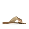 Claquettes Croisées Rose Gold Femme Chattawak Brana