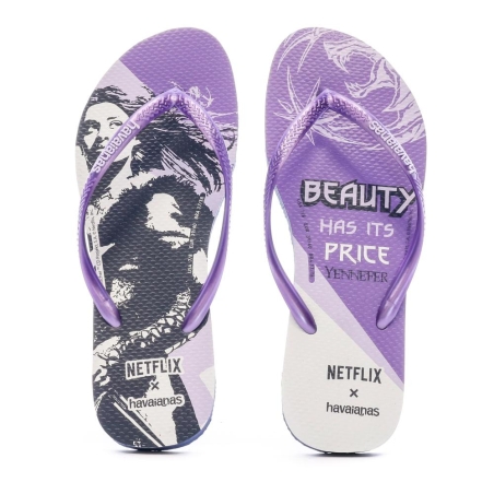 Tongs Violette Femme Havaianas Slim Netflix The Witcher