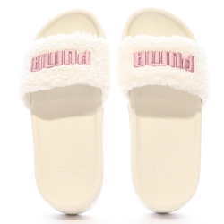 Claquettes Blanches/Roses Femme Puma Marshmal