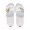 Claquettes Blanche/Marron Femme Kappa Noles