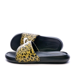 Claquettes Noir/Léopard Femme Nike Victori One