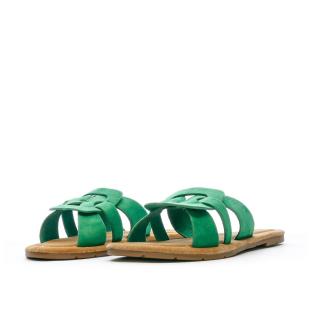 Claquettes Vertes Femme Chattawak Pace