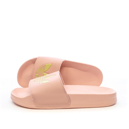 Claquettes Rose/Doré Femme Adidas Adilette