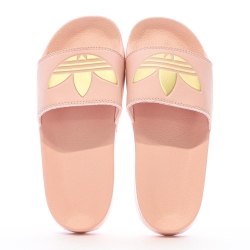 Claquettes Rose/Doré Femme Adidas Adilette