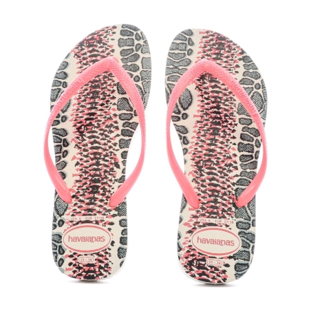 Tongs Rose serpent Femme Havaianas Slim Animals