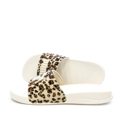 Claquettes Beige à Motifs Femme Puma Popcat 20
