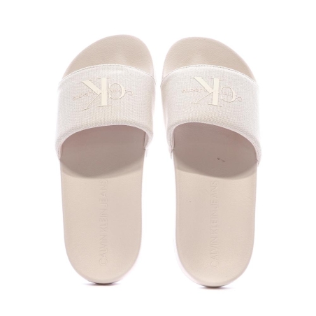 Claquettes Nude Femme Calvin Klein Jeans YW0YW01835