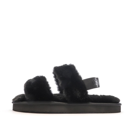 Claquettes Noires Femme Calvin Klein Jeans Home
