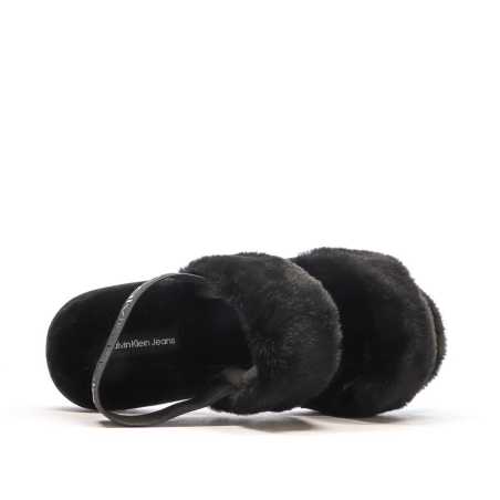 Claquettes Noires Femme Calvin Klein Jeans Home