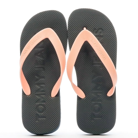 Tongs Noires/Rose Femme Tommy Hilfiger EN0EN02447