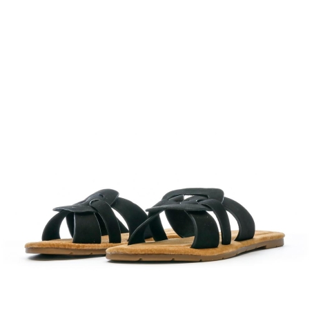 Claquettes Noires Femme Chattawak Pace
