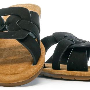 Claquettes Noires Femme Chattawak Pace