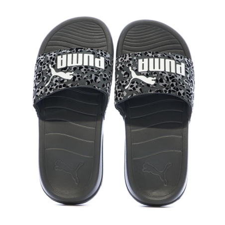 Claquettes Grises à Motifs Femme Puma Popcat 20