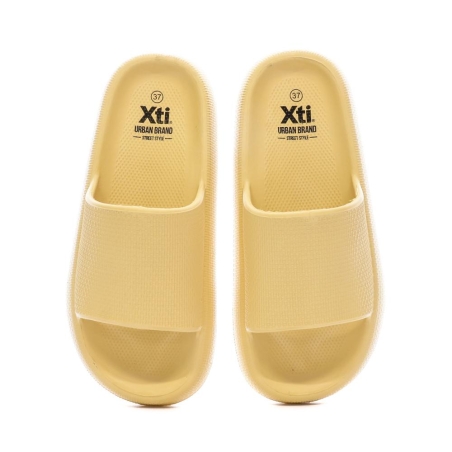 Claquettes Jaune Femme XTI 44489