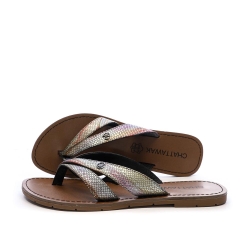Tongs Noires Femme Chattawak Summer